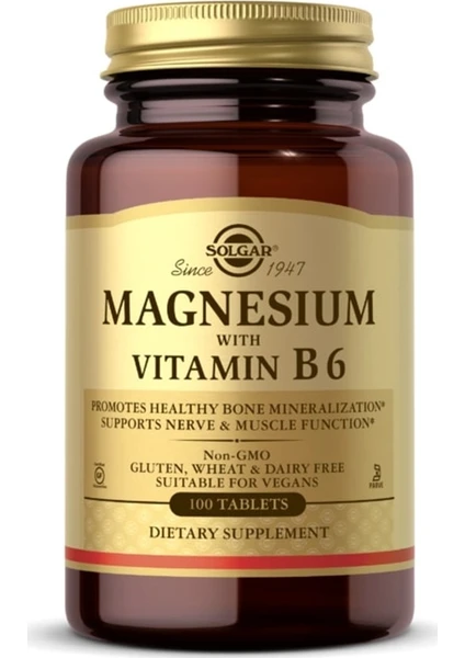 Magnesium With Vitamin B6 100 Tablet