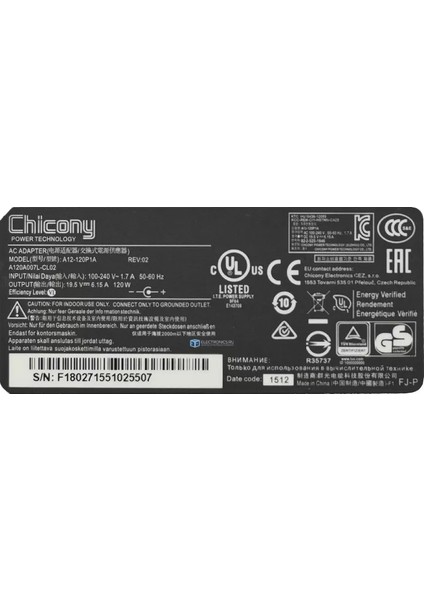 MSI 19.5V 6.15A 120W Chicony A12-120P1A Uyumlu Şarj Adaptörü fiyatları