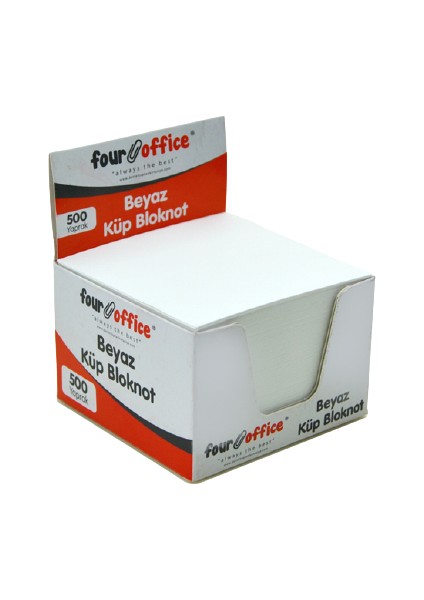 Four Office Beyaz Küp Kağıt 8X8CM 500 Yaprak