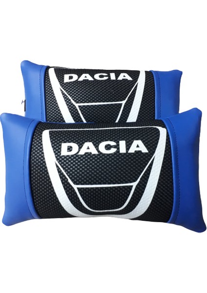 Dacia Mavi Deri Boyun Yastığı