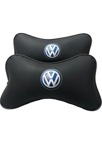 Volkswagen Siyah Papyon Deri Boyun Yastığı