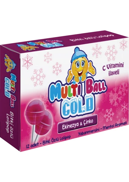 Multi Ball Cold Ekinezya Çinko Lolipop 1