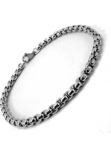 Ottoman 4mm Polo Erkek Bileklik Künye Ince Model