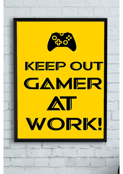 Tasarım Gamer Oyun Çerçeveli Tablo 3 21 x 30 cm