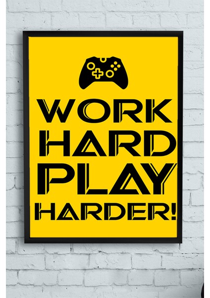 Tasarım Gamer Oyun Çerçeveli Tablo 4 21 x 30 cm