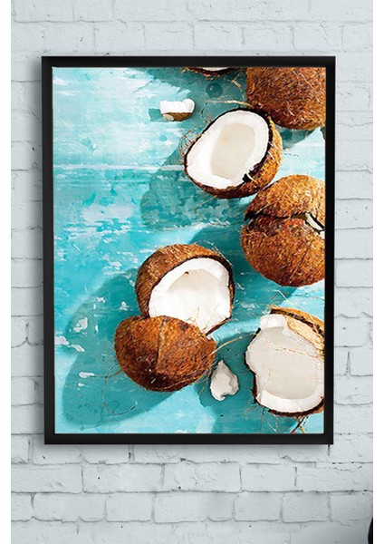 Hindistan Cevizi Mutfak Çerçeveli Tablo 21 x 30 cm