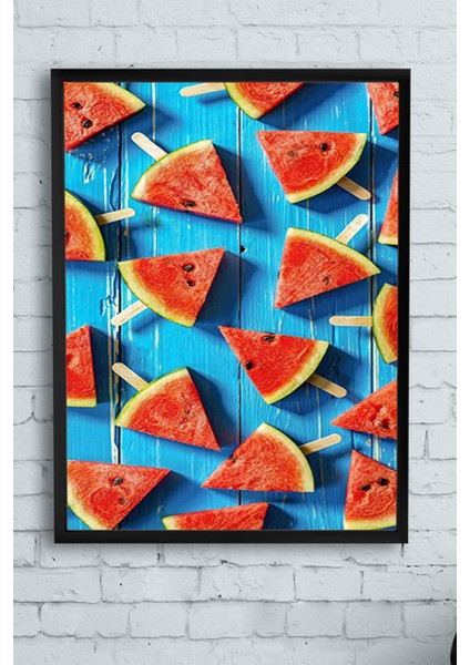 Karpuz Mutfak Çerçeveli Tablo 21 x 30 cm