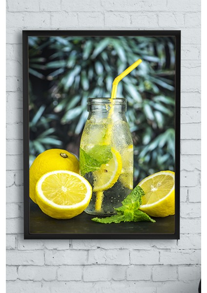 Limonata Mutfak Çerçeveli Tablo 21 x 30 cm