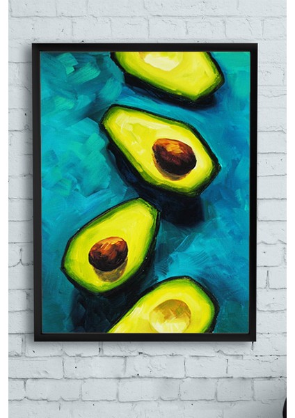 Avokado Mutfak Çerçeveli Tablo 21 x 30 cm