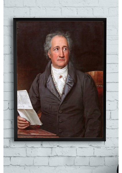 Johann Wolfgang Von Goethe Çerçeveli Tablo 21 x 30 cm