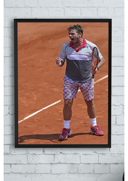 Stanislas Wawrinka Çerçeveli Tablo 21 x 30 cm