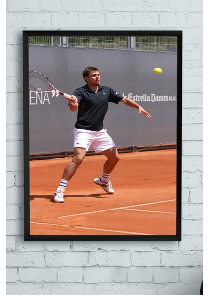 Stanislas Wawrinka Çerçeveli Tablo 3 21 x 30 cm