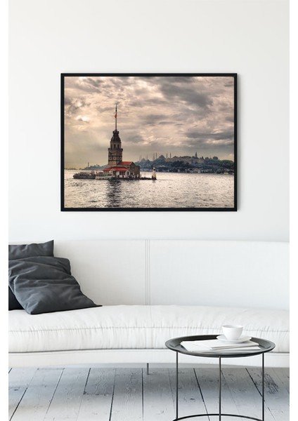 Kızkulesi Manzara Çerçeveli Tablo 21 x 30 cm