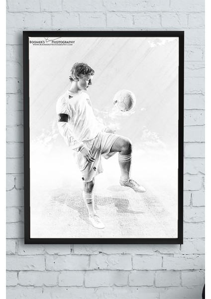 White Team Futbol Çerçeveli Tablo 21 x 30 cm