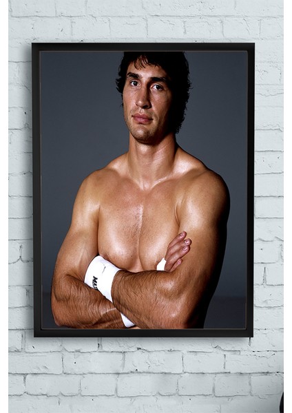 Wladimir Klistchko Dövüş Çerçeveli Tablo 2 21 x 30 cm