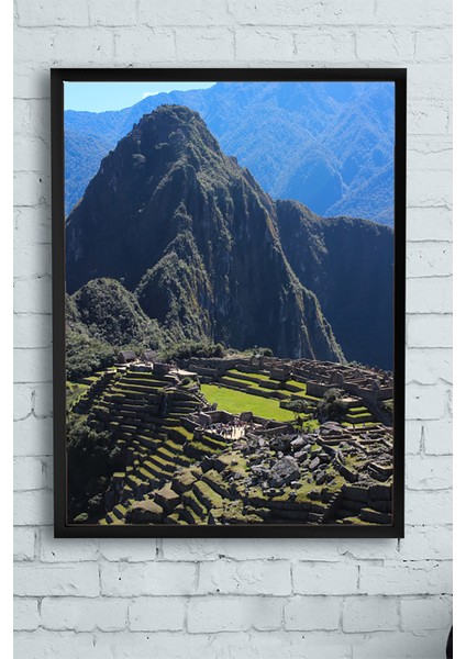 Machu Picchu Manzara Çerçeveli Tablo 21 x 30 cm