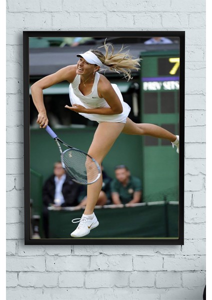 Maria Sharapova Çerçeveli Tablo 2 21 x 30 cm