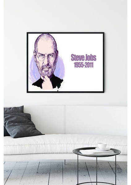 Steve Jobs Girişimcilik Çerçeveli Tablo 21 x 30 cm