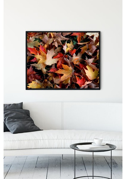 Sonbahar Manzara Çerçeveli Tablo 3 21 x 30 cm