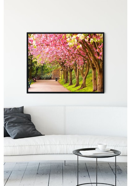 İlkbahar Manzara Çerçeveli Tablo 3 21 x 30 cm