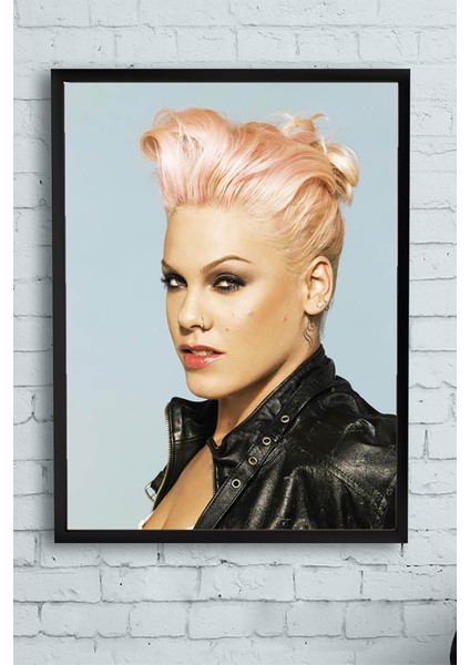 Pink Çerçeveli Tablo 2 21 x 30 cm