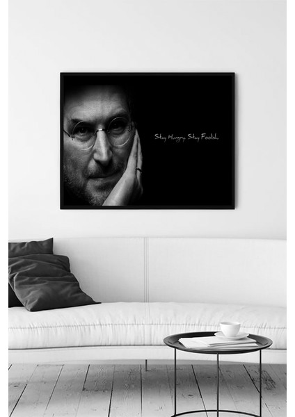 Steve Jobs Girişimcilik Çerçeveli Tablo 6 21 x 30 cm