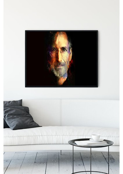 Steve Jobs Girişimcilik Çerçeveli Tablo 5 40 x 50 cm