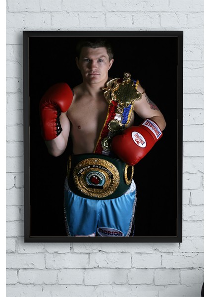 Ricky Hatton Dövüş Çerçeveli Tablo 2 21 x 30 cm