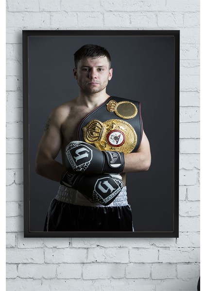Ricky Hatton Dövüş Çerçeveli Tablo 3 21 x 30 cm