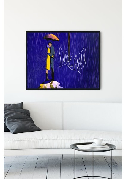 Singin In The Rain Film Afişi Çerçeveli Tablo 3 21 x 30 cm