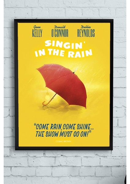Singin In The Rain Film Afişi Çerçeveli Tablo 6 21 x 30 cm