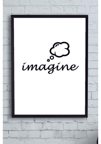 Imagine Motivasyon Çerçeveli Tablo 21 x 30 cm