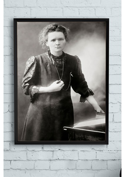 Marie Curie Bilimsel Çerçeveli Tablo 21 x 30 cm
