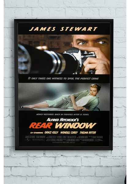 Rear Window-Arka Pencere Film Afişi Çerçeveli Tablo 2 21 x 30 cm