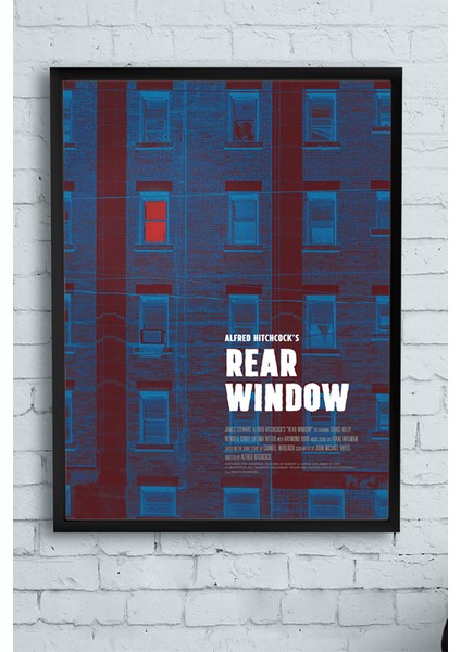Rear Window Film Afişi Çerçeveli Tablo 3 21 x 30 cm