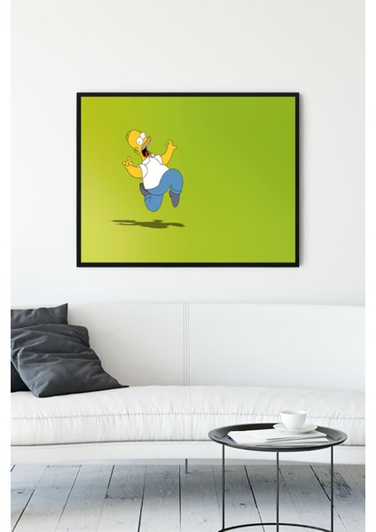 The Simpsons Eğlenceli Mizahi Çerçeveli Tablo 2 21 x 30 cm