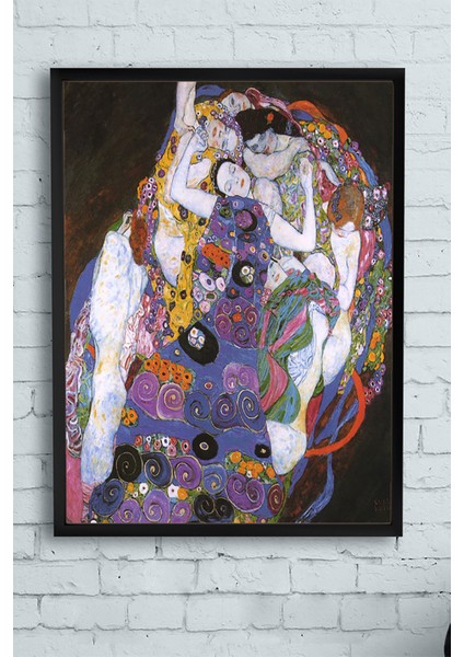 Klimt - The Virgin Sanatsal Çerçeveli Tablo 21 x 30 cm