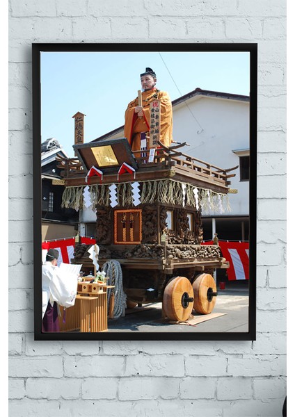 Japonya Manzara Çerçeveli Tablo 4 21 x 30 cm