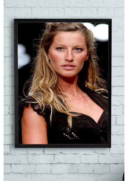 Gisele Bundchen Çerçeveli Tablo 3 21 x 30 cm