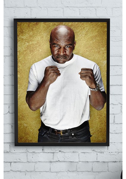 Evander Holyfield Dövüş Çerçeveli Tablo 2 21 x 30 cm