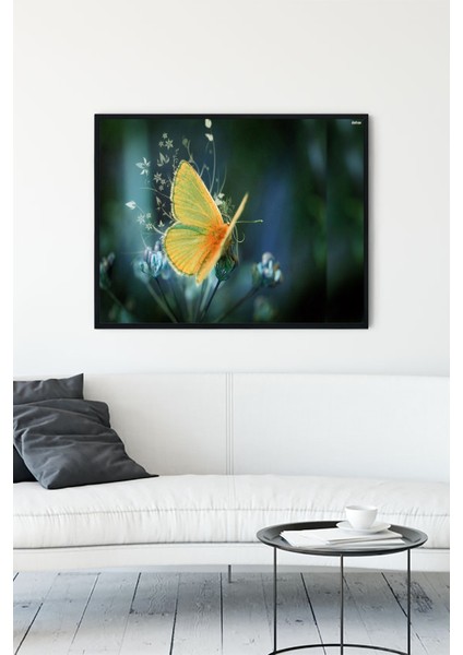 Kelebek Sanatsal Çerçeveli Tablo 21 x 30 cm
