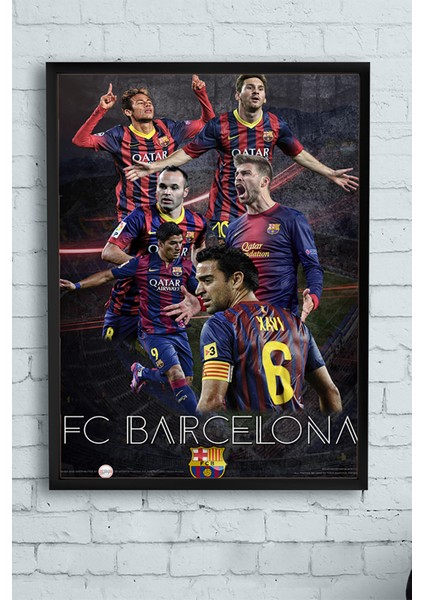 FC Barcelona Futbol Çerçeveli Tablo 21 x 30 cm