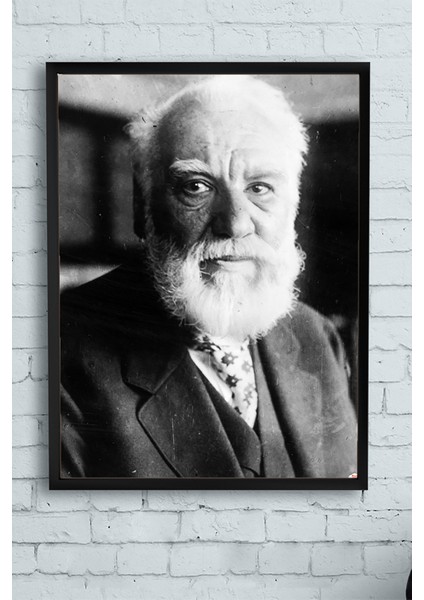 Alexander Graham Bell Bilimsel Çerçeveli Tablo 21 x 30 cm