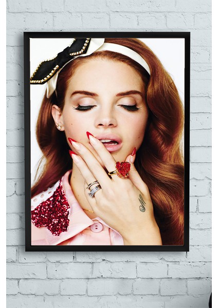 Lana Del Rey Çerçeveli Tablo 4 21 x 30 cm
