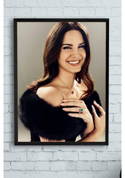 Lana Del Rey Çerçeveli Tablo 3 21 x 30 cm