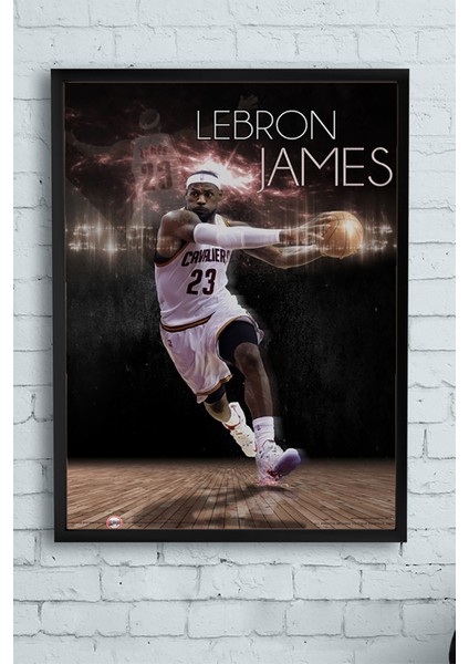 Lebron James Basketbol Çerçeveli Tablo 21 x 30 cm