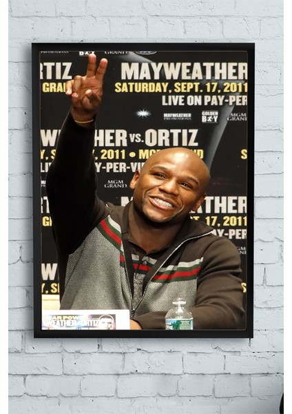 Floyd Mayweather Dövüş Çerçeveli Tablo 21 x 30 cm