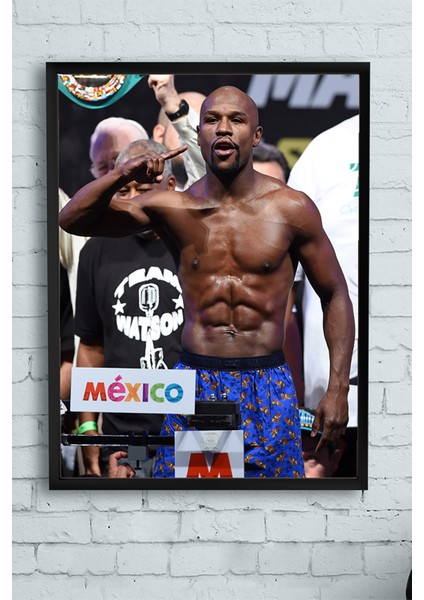 Floyd Mayweather Dövüş Çerçeveli Tablo 2 21 x 30 cm