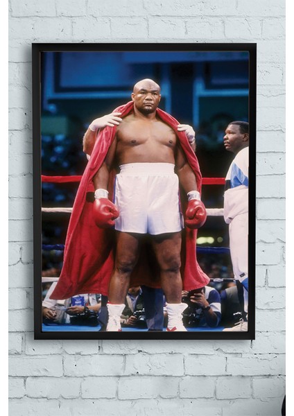 George Foreman Dövüş Çerçeveli Tablo 21 x 30 cm