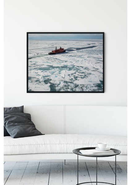 Kuzey Kutbu Manzara Çerçeveli Tablo 2 21 x 30 cm